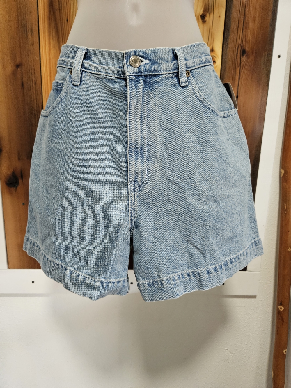 Westport Light Wash High-Rise Denim Shorts